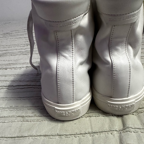 Saint Laurent Malibu Mid-Top Sneakers-leather - Picture 4 of 6